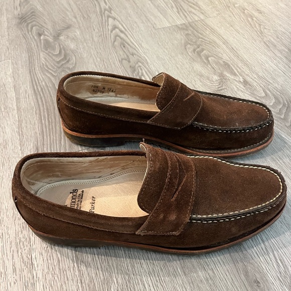 Allen Edmonds brown leather loafers
